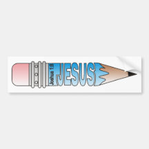 Jesus Pencil Bumper Stickers