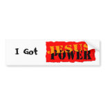 Jesus Power Bumper Stickers