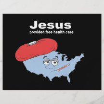 Jesus provided free healthcare full color flyer
