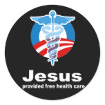 Jesus provided free healthcare stickers