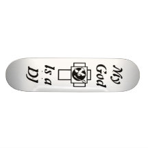 Jesus Rave (logo) Skate Board