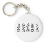 Jesus Rocks Keychain