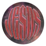 Jesus-Round-7 Party Plate