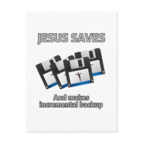 Jesus saves and backups