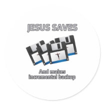 Jesus saves and backups