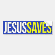 Jesus Saves Bumper Sticker
