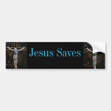 Jesus Saves Bumper Sticker