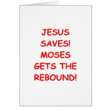 jesus saves greeting card