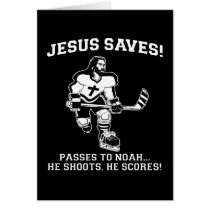 Jesus Saves Hockey funny tshirt
