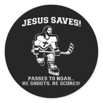 Jesus Saves Hockey funny tshirt