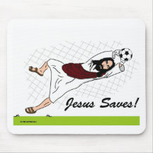 JESUS SAVES! MOUSEMAT