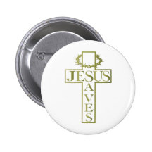 jesus saves od gradient pinback buttons