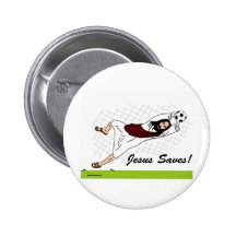 JESUS SAVES! PINBACK BUTTONS