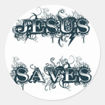 JESUS SAVES STICKERS