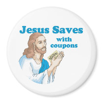 Jesus saves with coupons
