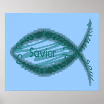 Jesus Saviour Fish Symbol