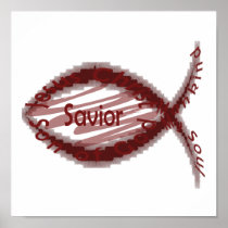 Jesus Saviour Fish Symbol