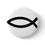 jesus symbol fish button