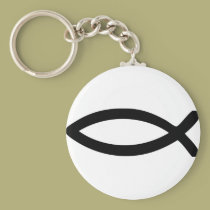 jesus symbol fish keychains