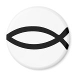 jesus symbol fish refrigerator magnet