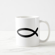 jesus symbol fish mugs