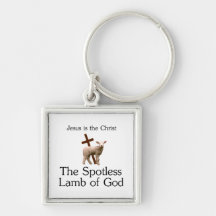 Jesus the Christ, spotless lamb of God Keychain