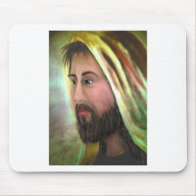 JESUS, THE EYES OF COMPASSION MOUSE PADS