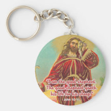 Jesus The Good Shepherd Customized Keychain