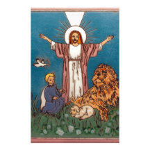 Jesus the Lion and the Lamb Stationery