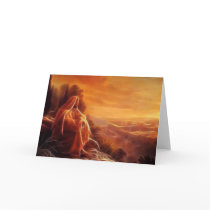 Jesus Thinking About You Greeting Cards