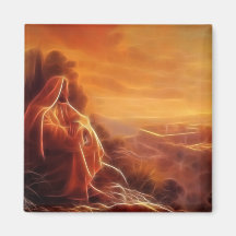 Jesus Thinking About You Fridge Magnets