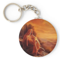 Jesus Thinking About You Keychain