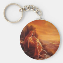 Jesus Thinking About You Keychain