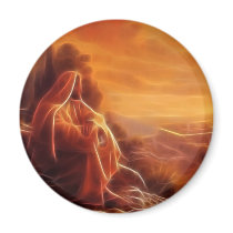Jesus Thinking About You Magnets