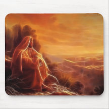 Jesus Thinking About You Mousepads