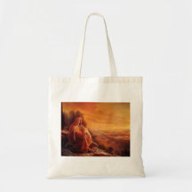Jesus Thinking About You Tote Bags