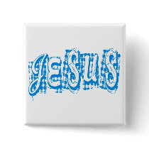 Jesus Tissus Bleu. Badge