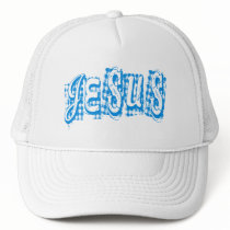 Jesus Tissus Bleu. Casquettes