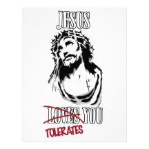 Jesus Tolerates You Custom Letterhead