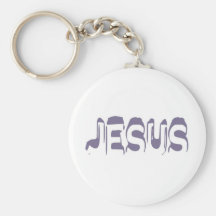 Jesus Violet Keychain