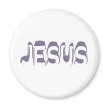 Jesus Violet Fridge Magnet