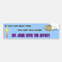 Jésus vous aime adhésif pour pare-chocs adhésif pour voiture