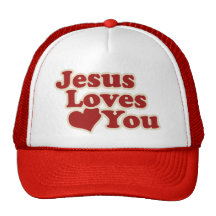 Jésus vous aime pour des chrétiens casquette