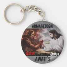Jesus VS Satan Key Chain