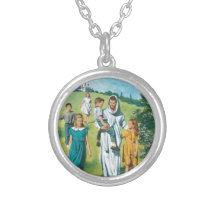 Jesus walking with children persoonlijke sieraden