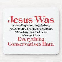 Jesus Was A Bleeding Heart Mousepad
