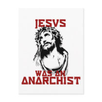 Jesus was an anarchist post card