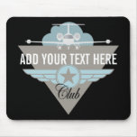Jet Airplane Wing Club Mouse Pads