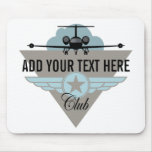 Jet Airplane Wing Club Mousepad
