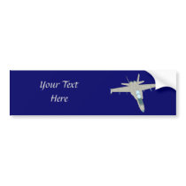 Jet Fighter F18 Hornet Design Bumper Stickers